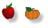 Apples and pumpkins available in October